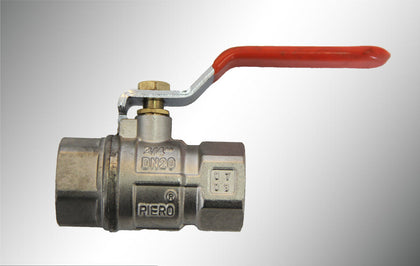 Nickel plated ball valve